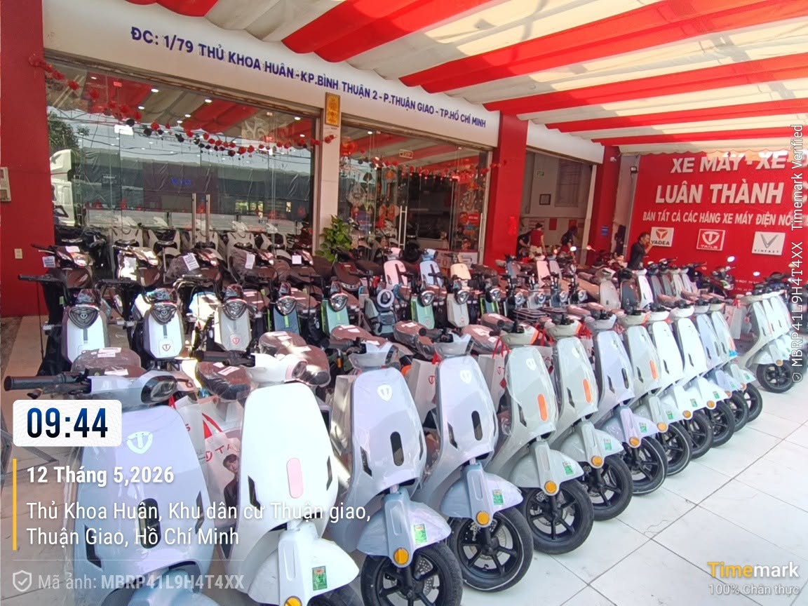 Showroom xe điện Yadea chính hãng tại Xe Máy Luân Thành Công, Bình Dương