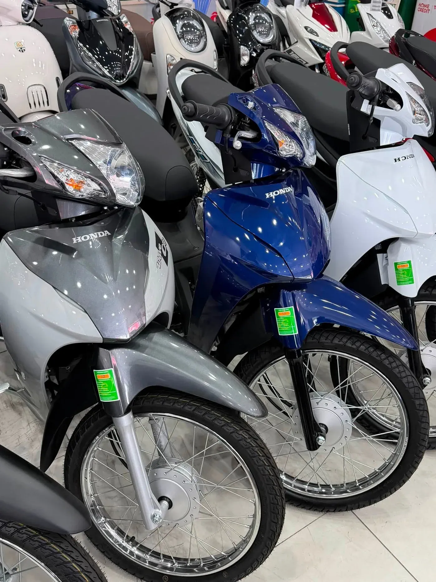 Dàn xe Honda Wave Alpha nhiều màu tại showroom Luân Thành Công Thuận Giao