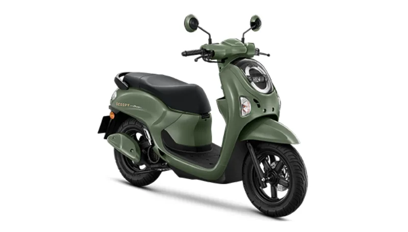 Honda Scoopy Prestige Thái 2026 xanh rêu toàn thân, Luân Thành Công Bình Dương