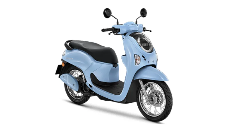 Honda Scoopy Urban Thái 2026 xanh vành nan hoa toàn thân tại Bình Dương