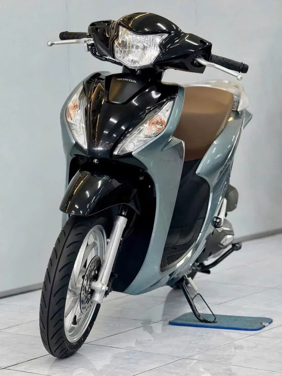 Honda Vision xanh xám mua trả góp tại Luân Thành Công Bình Dương
