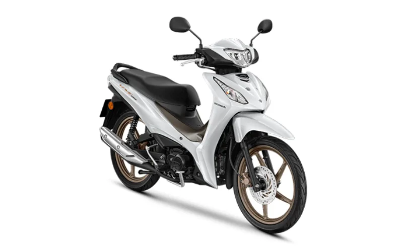 Honda Wave 110i Thái 2026 Special Edition trắng nâu mâm đồng toàn thân, Luân Thành Công Bình Dương