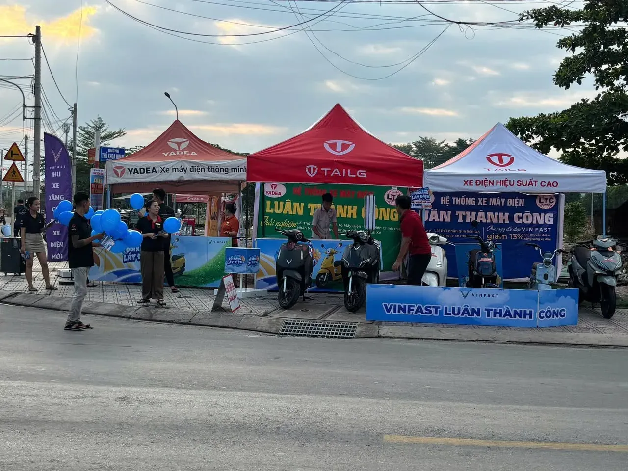Sự kiện lái thử xe điện Yadea tại Luân Thành Công Bình Dương