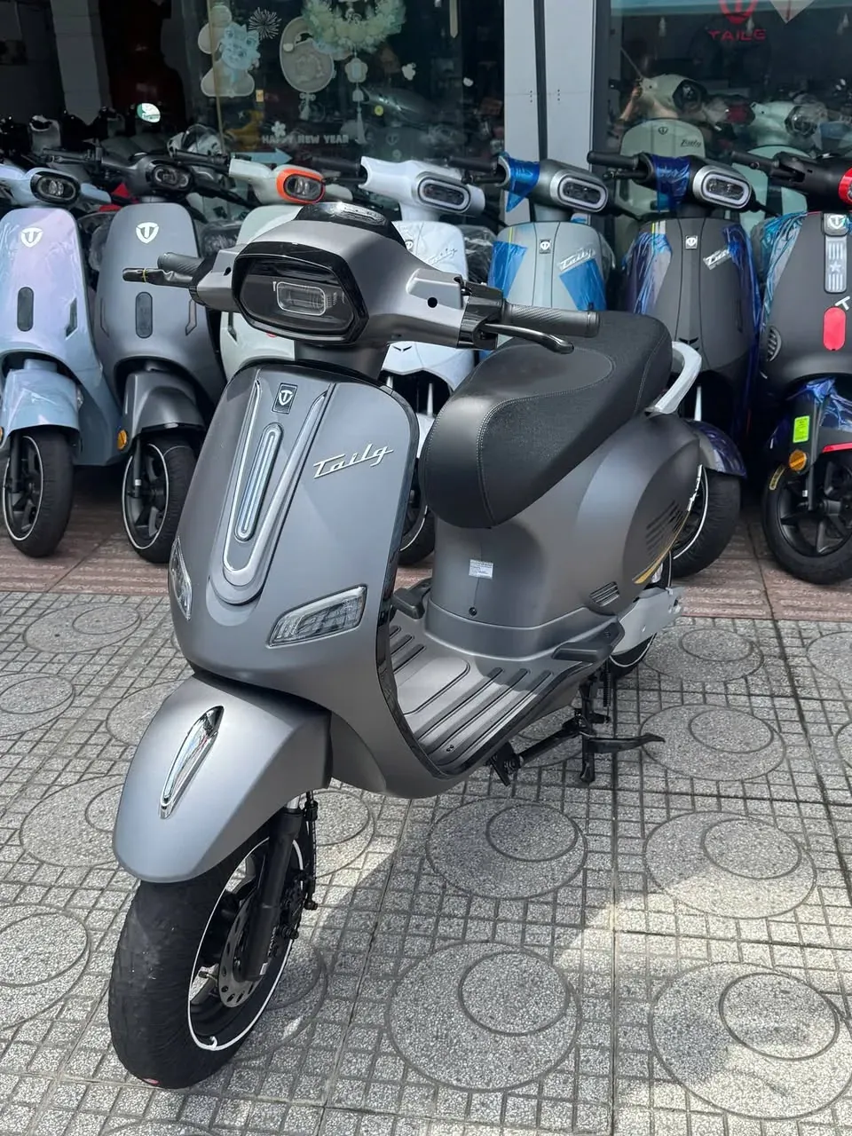 Tailg R51 màu xám toàn thân tại showroom Luân Thành Công Thuận Giao, Thuận An, Bình Dương