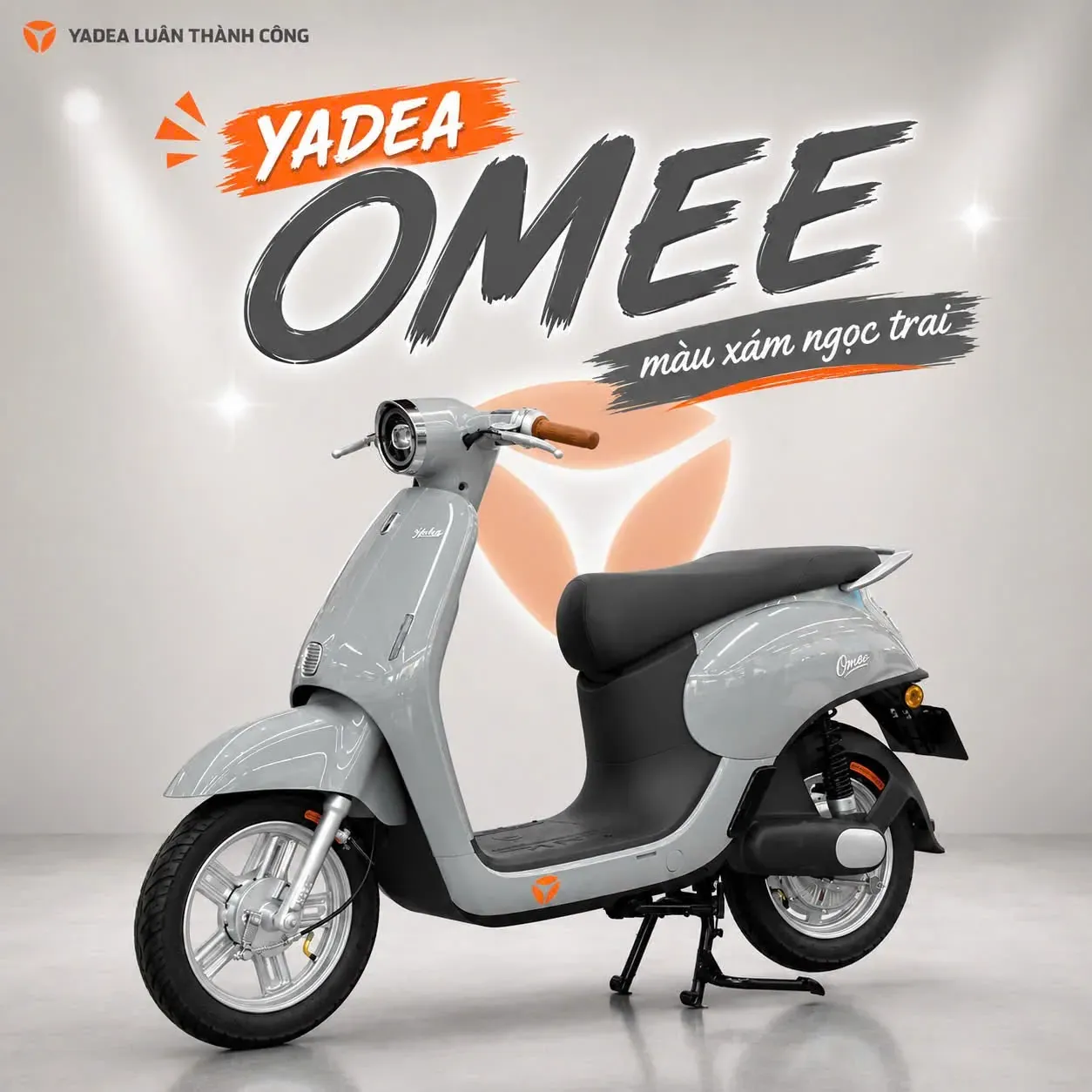 Yadea Omee màu xám ngọc trai tại Bình Dương