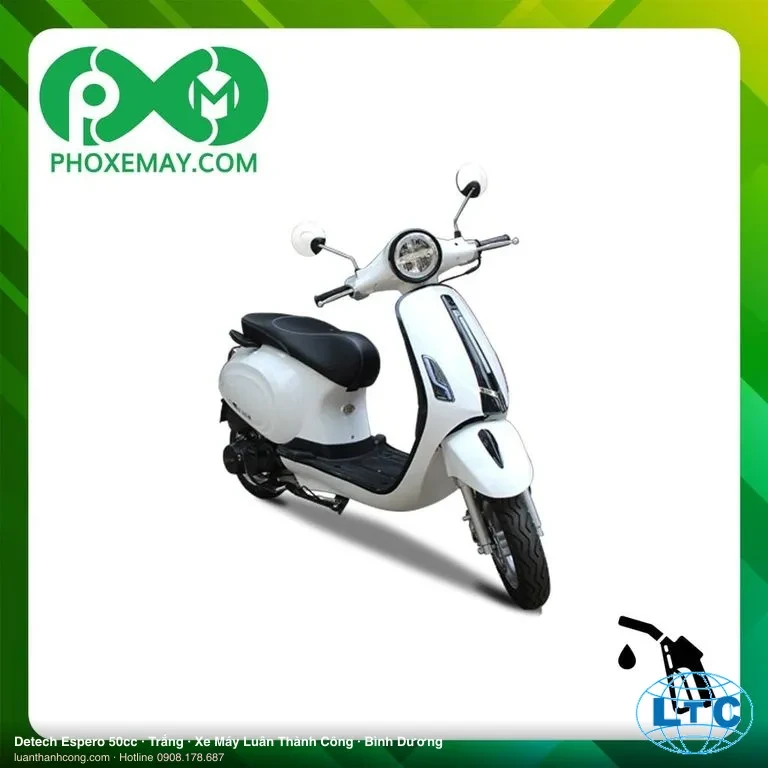Detech Espero 50cc màu Trắng tại Bình Dương – Xe Máy Luân Thành Công