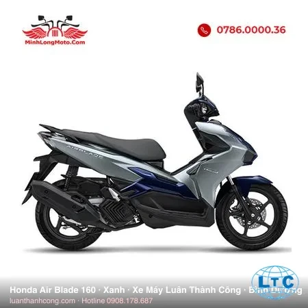 Honda Air Blade 160 xanh tại Luân Thành Công Bình Dương
