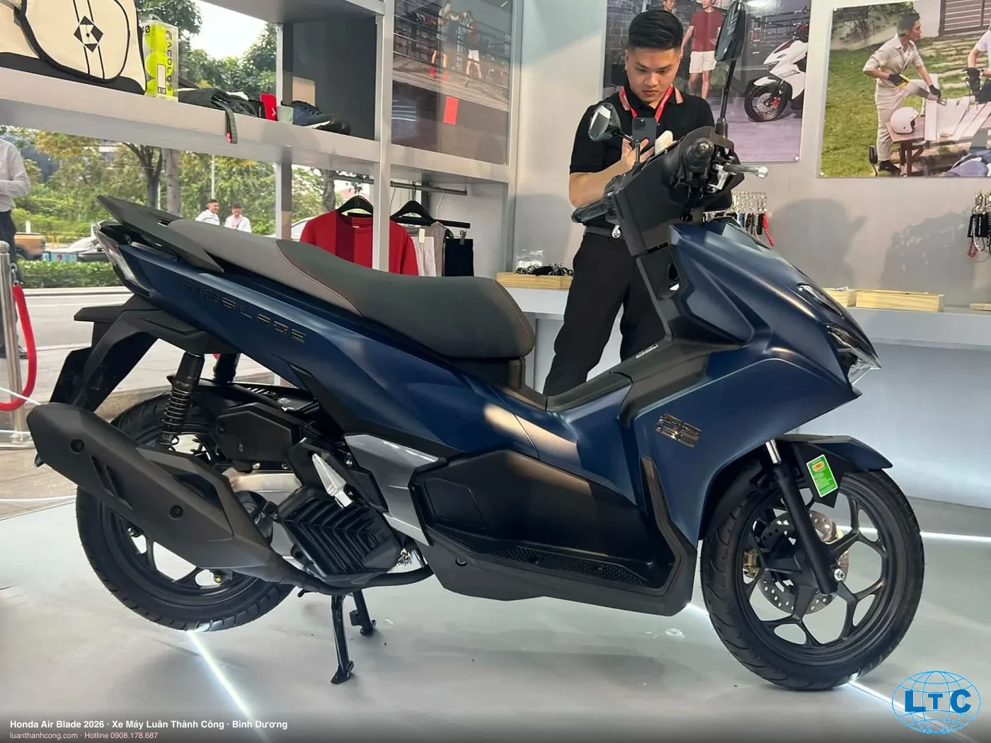 Honda Air Blade 2026 tại showroom Xe Máy Luân Thành Công, Bình Dương