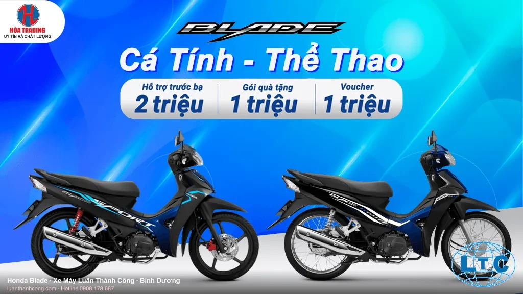 Honda Blade Xe số chính hãng tại Bình Dương – Xe Máy Luân Thành Công