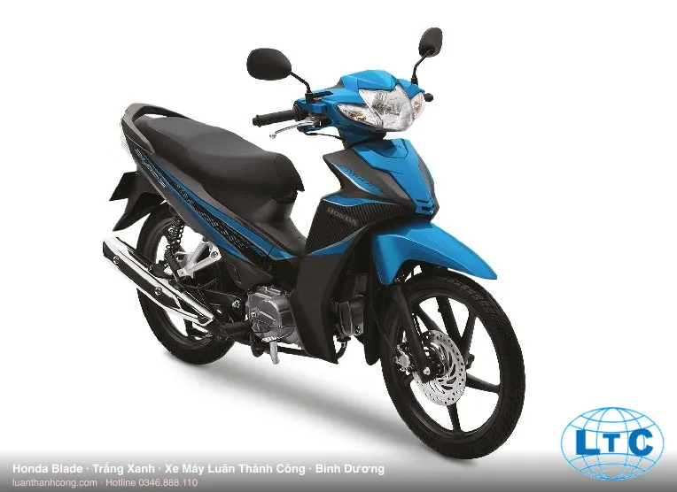 Honda Blade màu Trắng Xanh tại Bình Dương – Xe Máy Luân Thành Công