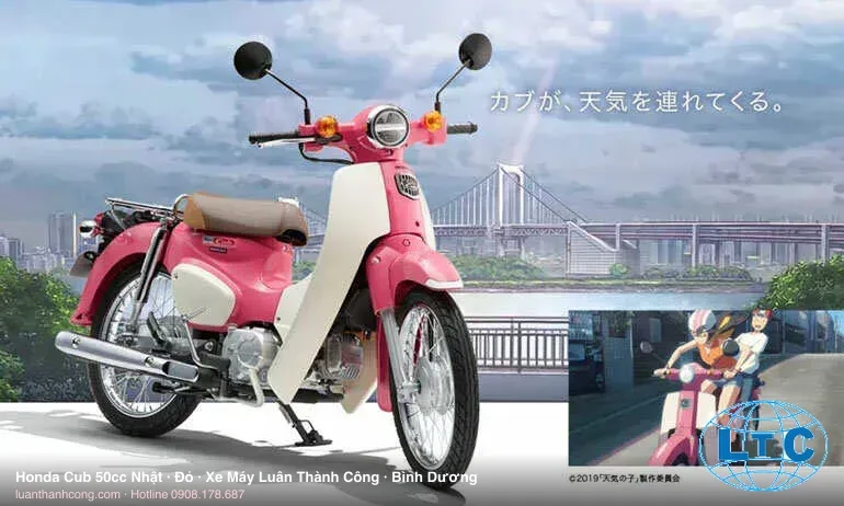 Honda Cub 50cc Nhật màu Đỏ tại Bình Dương – Xe Máy Luân Thành Công