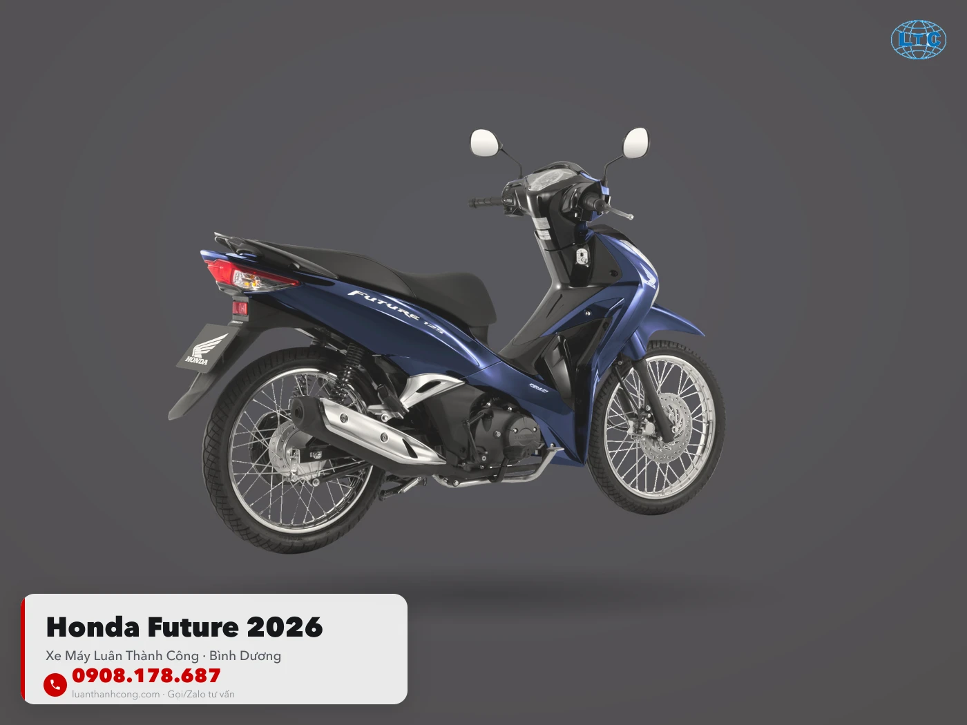 Honda Future 2026 góc nghiêng Bình Dương