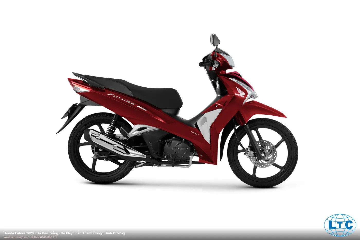 Honda Future 2026 màu đỏ đen tại Xe Máy Luân Thành Công