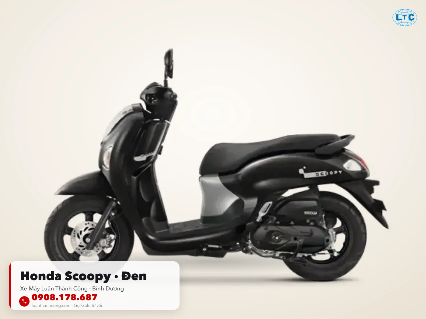 Honda Scoopy màu Đen tại Bình Dương – Xe Máy Luân Thành Công