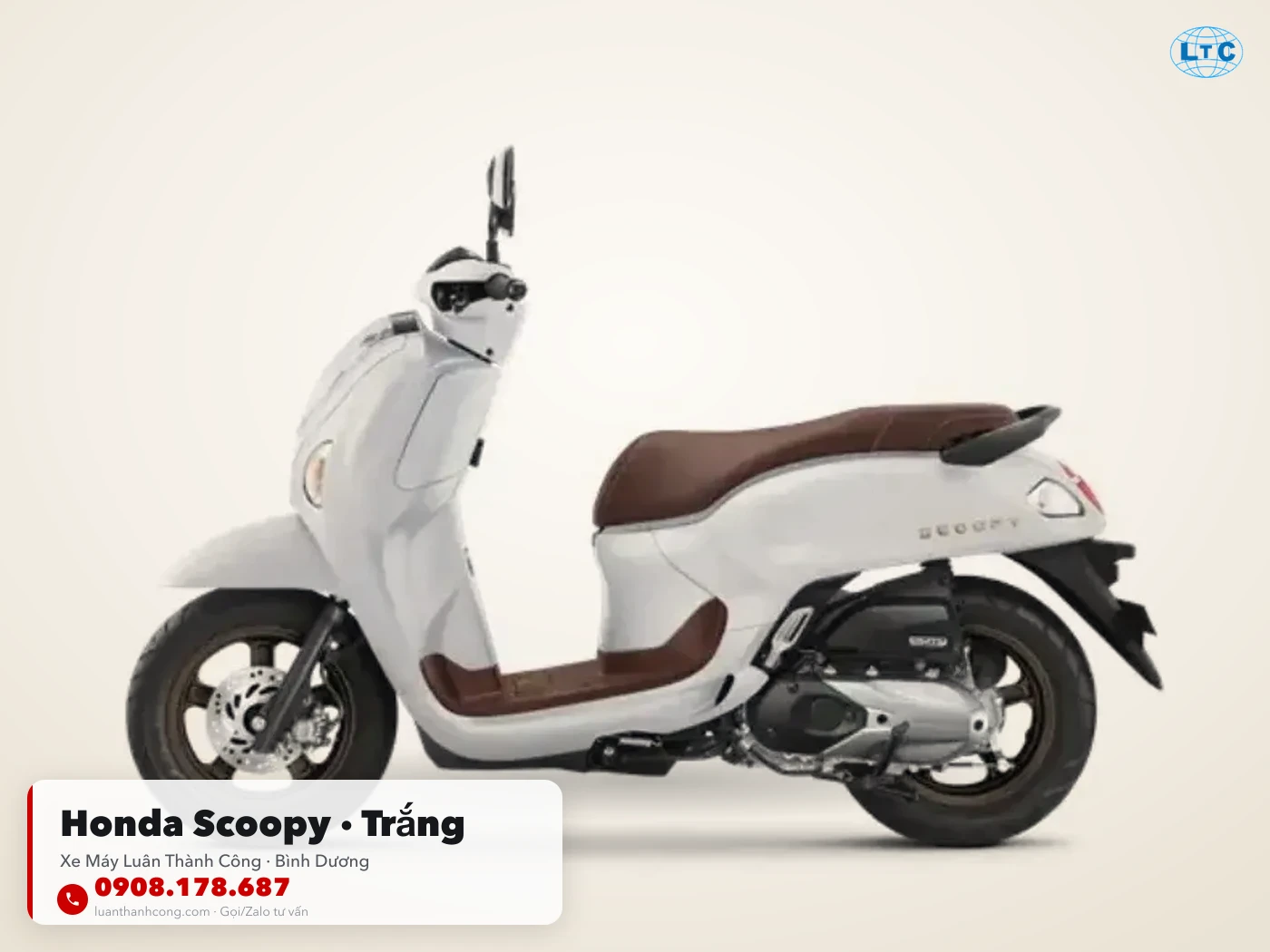 Honda Scoopy màu Trắng tại Bình Dương – Xe Máy Luân Thành Công