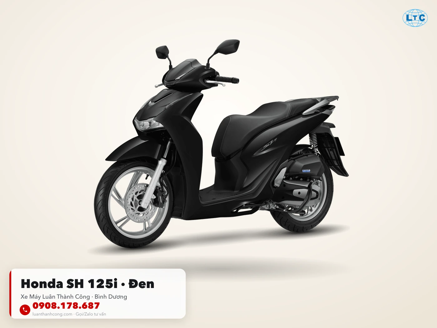 Honda SH 125i màu Đen tại Bình Dương – Xe Máy Luân Thành Công