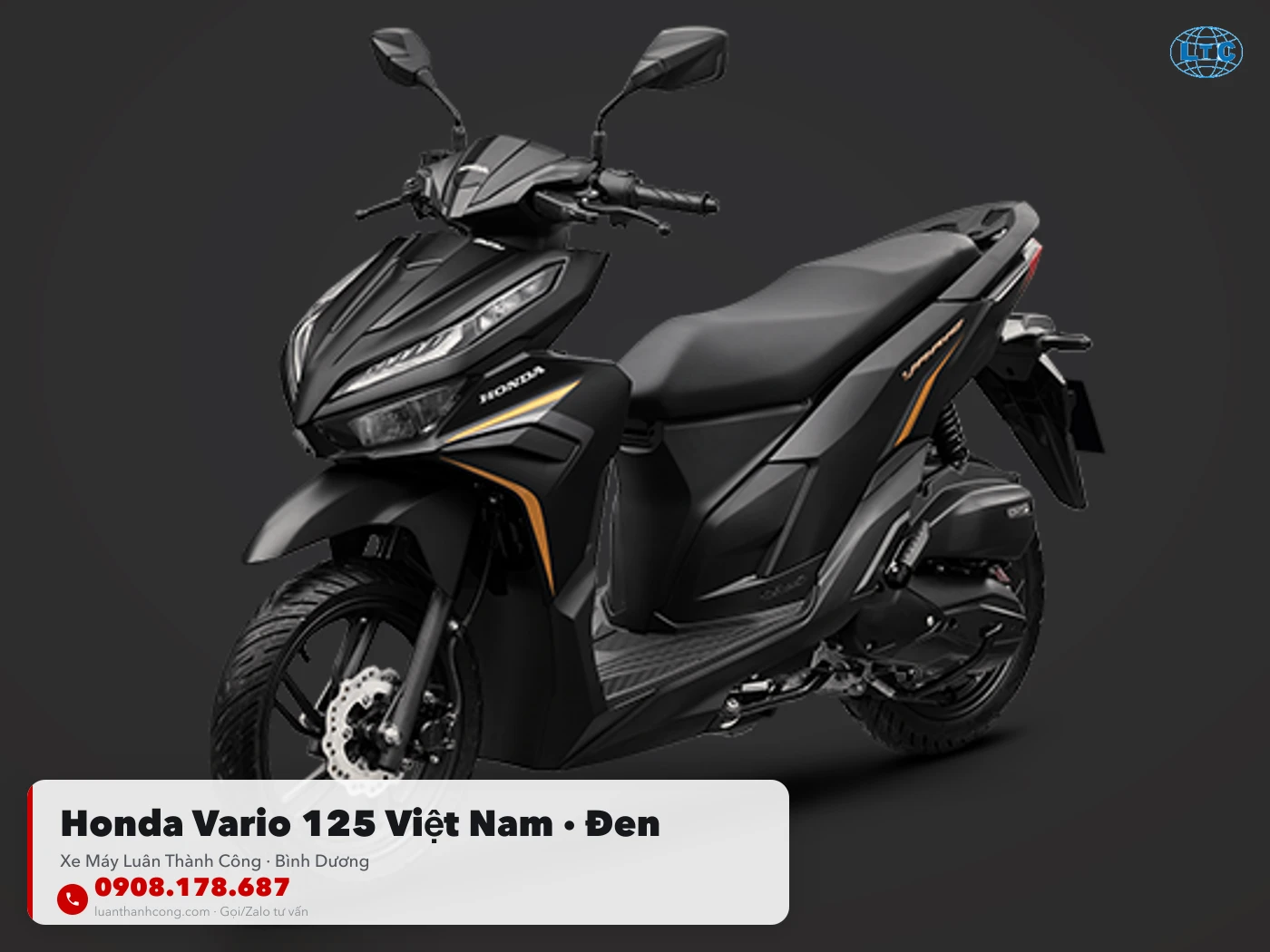 Honda Vario 125 Vn màu Đen tại Bình Dương – Xe Máy Luân Thành Công