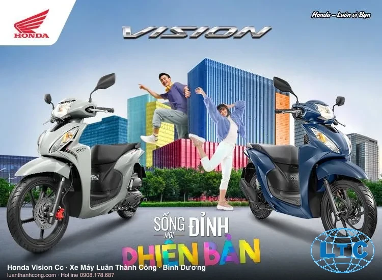 Honda Vision Cc Xe tay ga chính hãng tại Bình Dương – Xe Máy Luân Thành Công