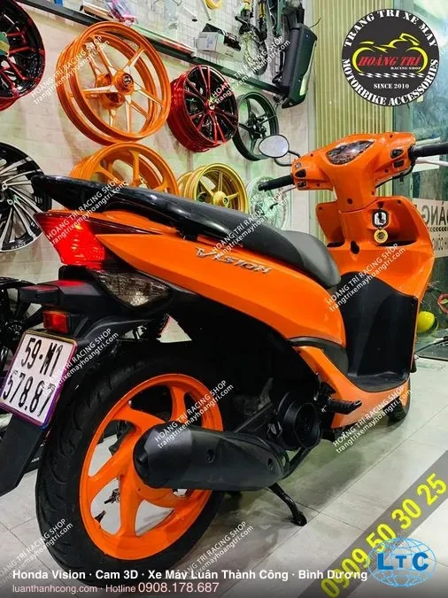 Honda Vision màu Cam 3D tại Bình Dương – Xe Máy Luân Thành Công