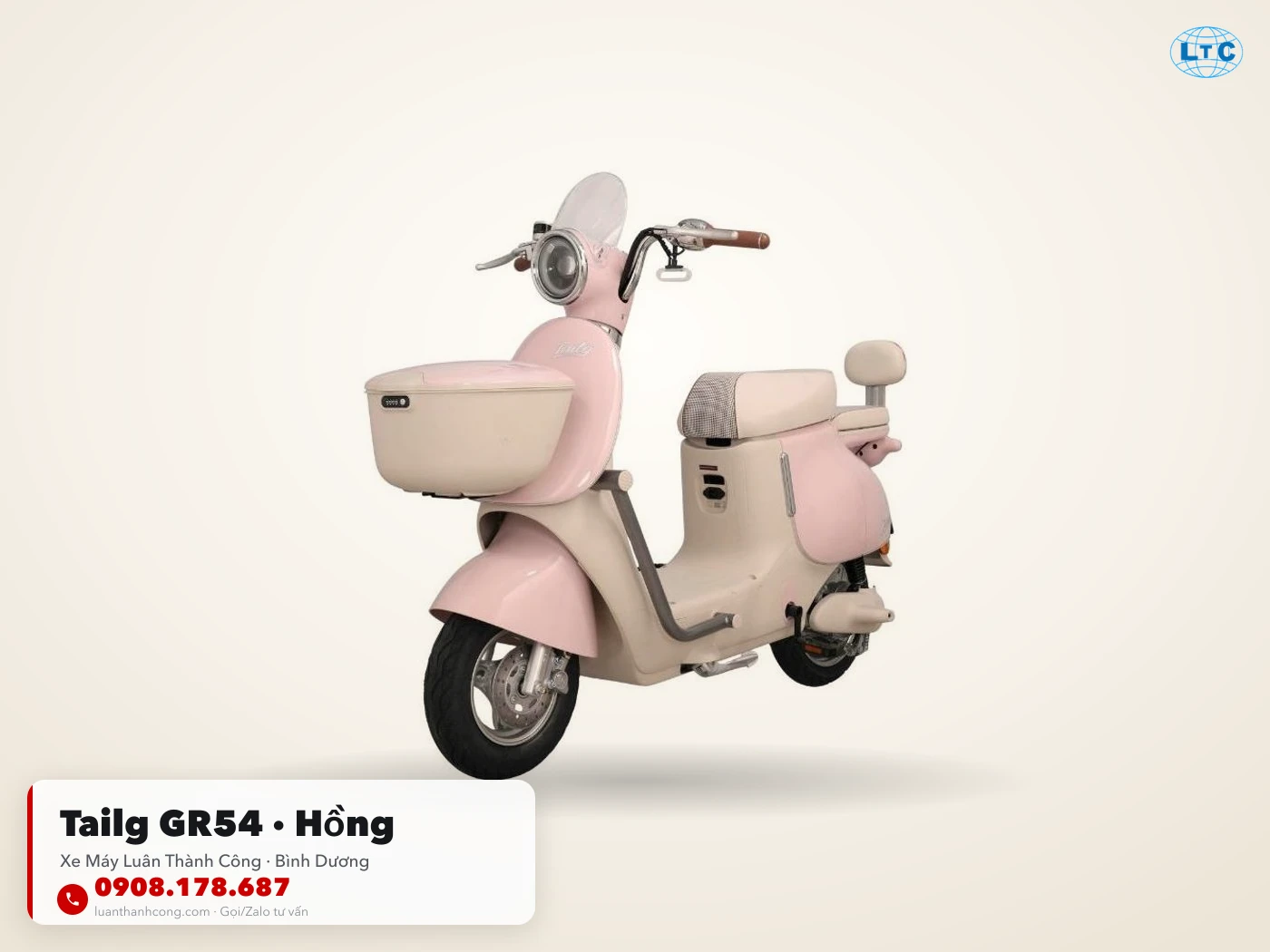 Tailg GR54 màu Hồng tại Bình Dương – Xe Máy Luân Thành Công