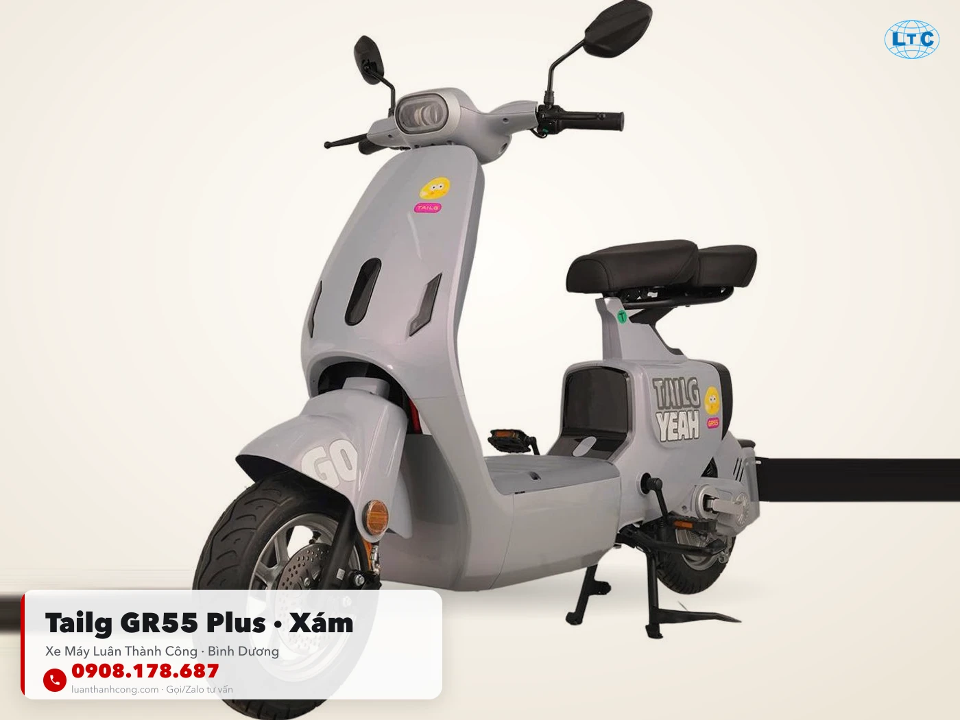 Tailg GR55 Plus màu Xám tại Bình Dương – Xe Máy Luân Thành Công