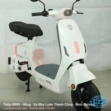 Xe đạp điện Tailg GR55 màu hồng tại showroom Luân Thành Công Thuận An, Bình Dương