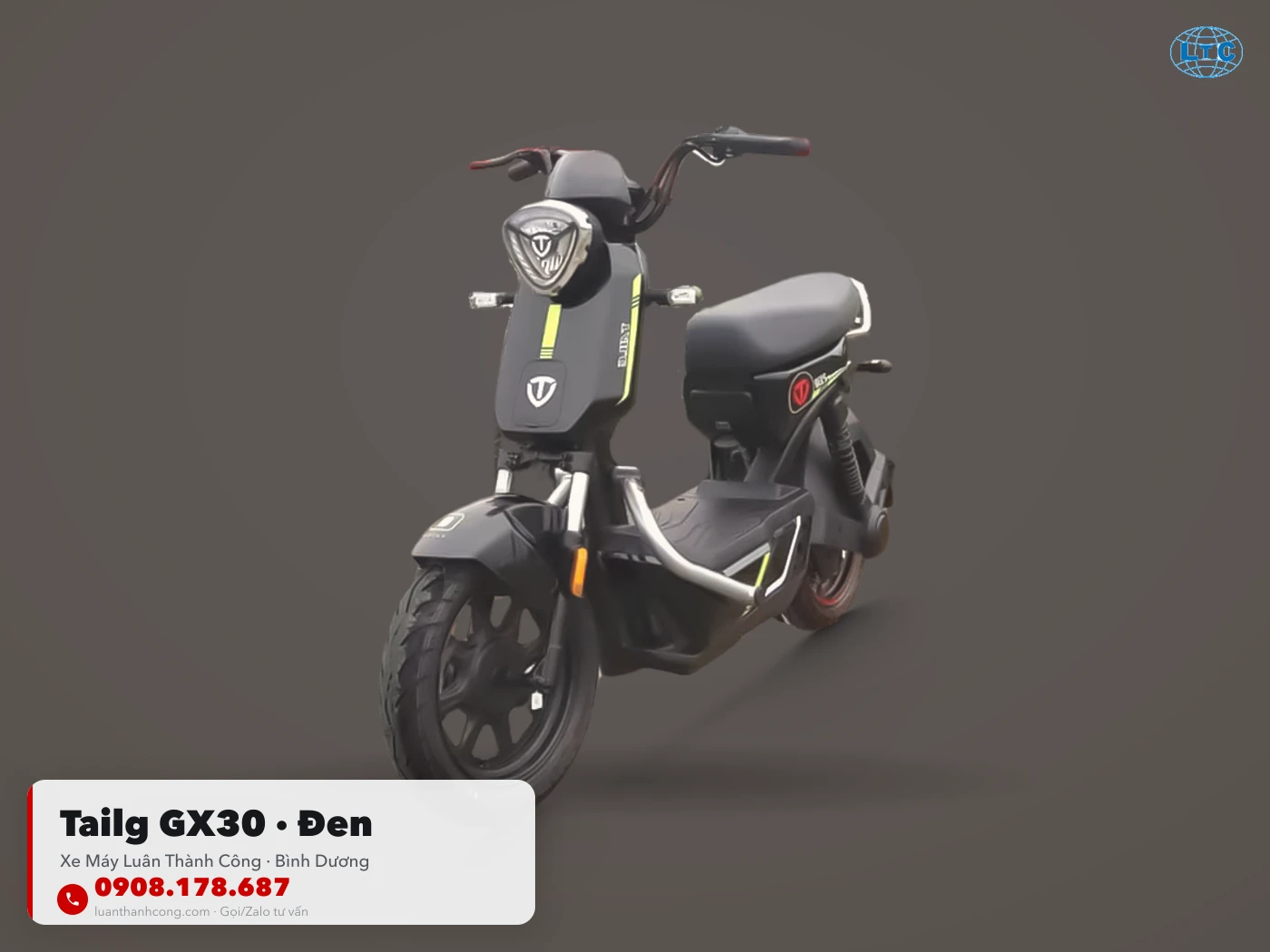 Tailg GX30 màu Đen tại Bình Dương – Xe Máy Luân Thành Công