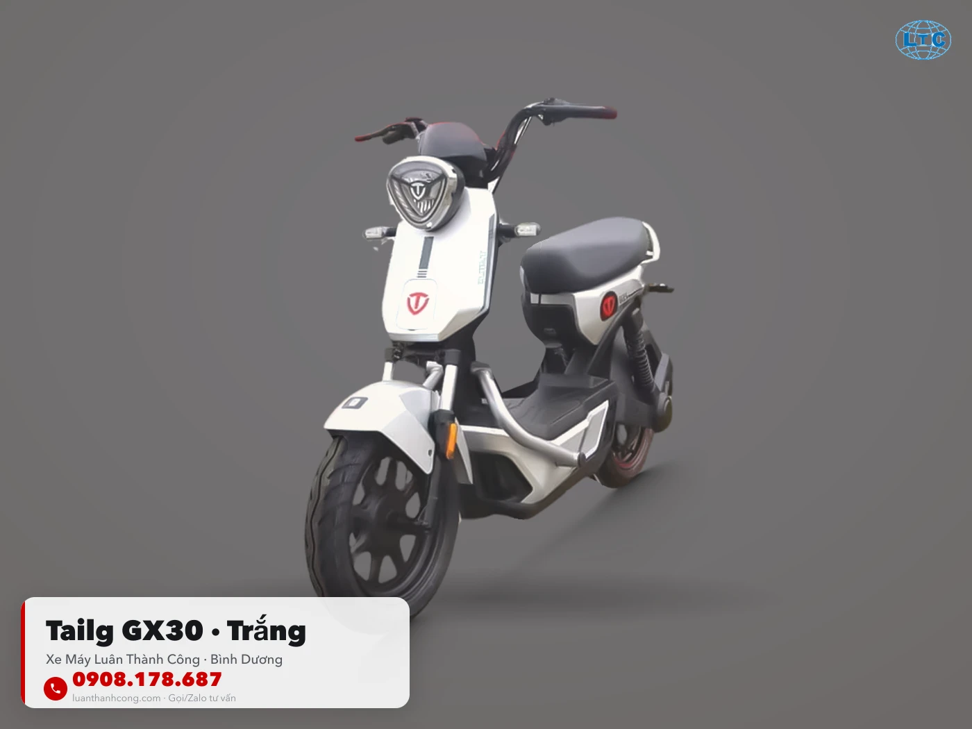 Tailg GX30 màu Trắng tại Bình Dương – Xe Máy Luân Thành Công