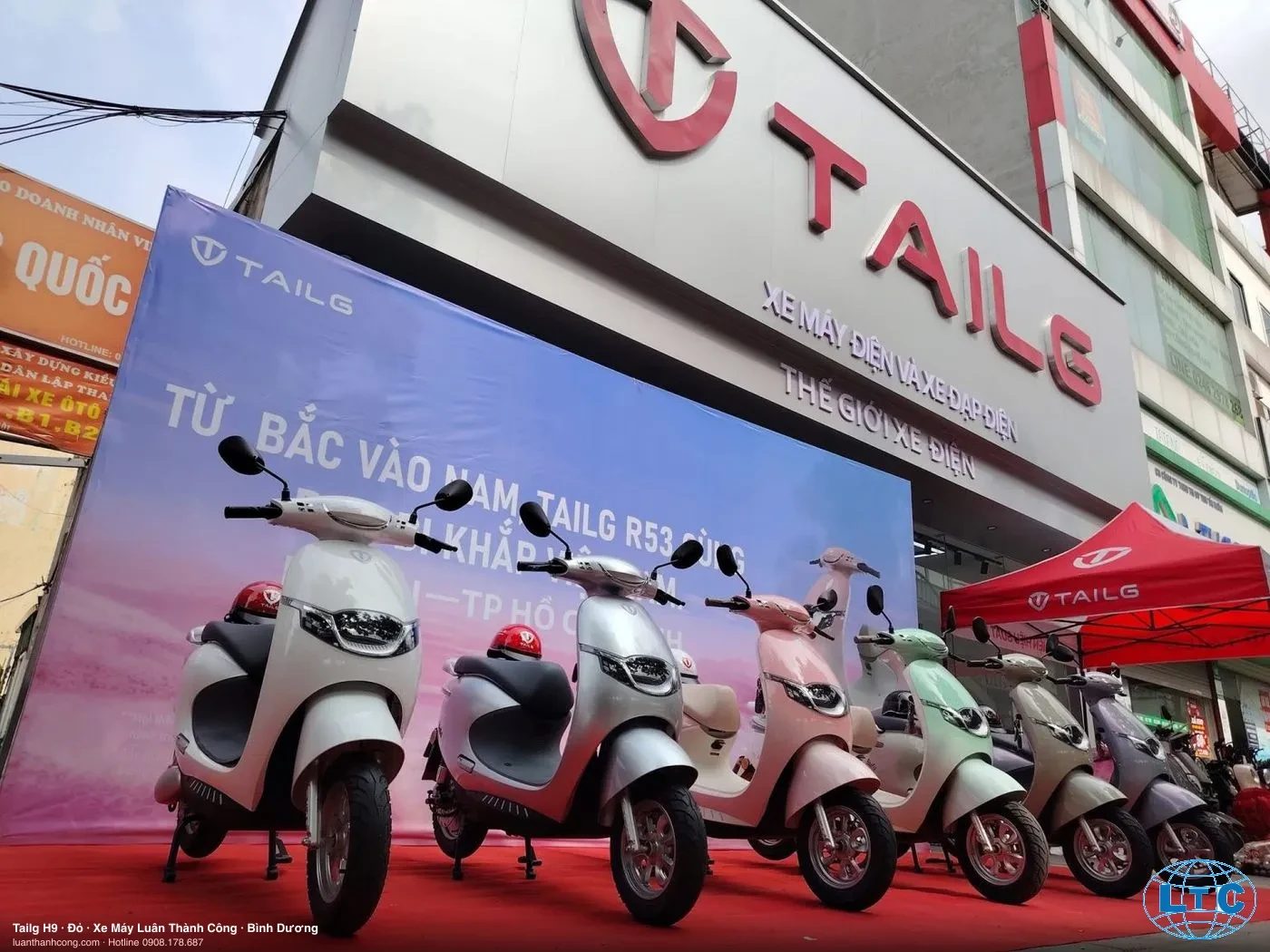 Tailg H9 màu Đỏ tại Bình Dương – Xe Máy Luân Thành Công