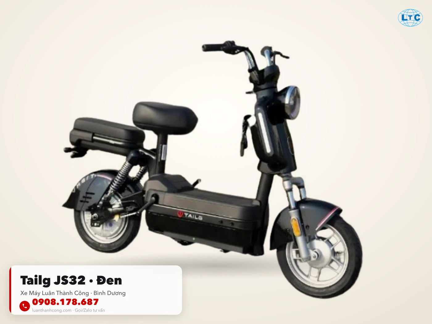 Tailg JS32 màu Đen tại Bình Dương – Xe Máy Luân Thành Công