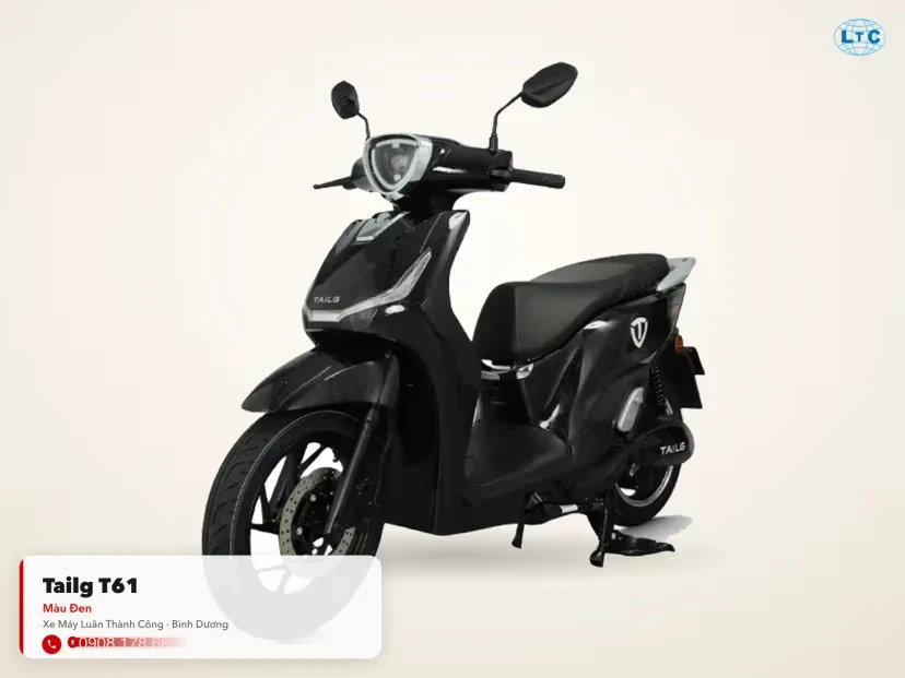 Tailg T61 màu đen toàn thân tại Luân Thành Công Bình Dương