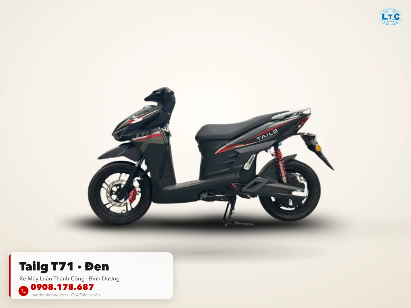 Tailg T71 màu Đen tại Bình Dương – Xe Máy Luân Thành Công