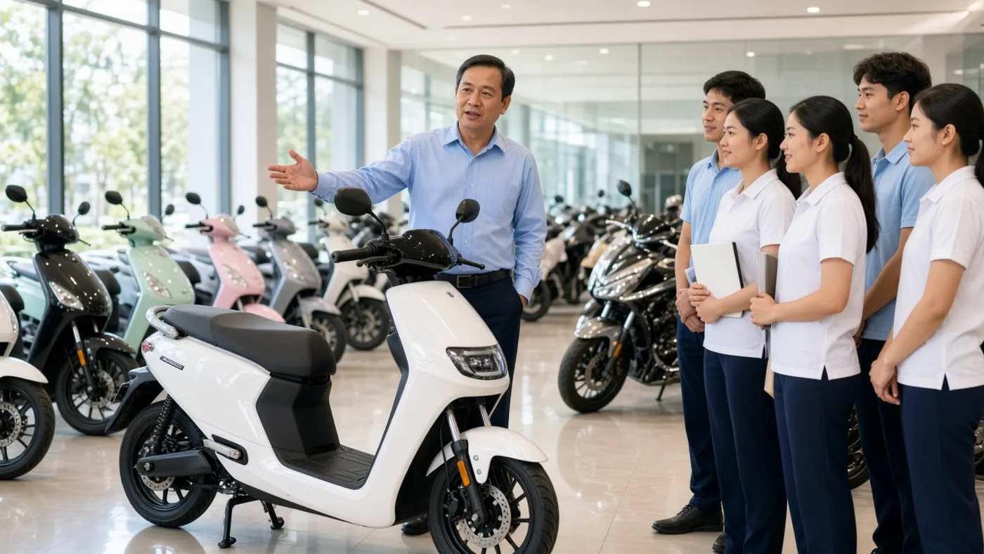 Đào tạo nhân viên bán hàng xe điện mới tại Bình Dương – Luân Thành Công