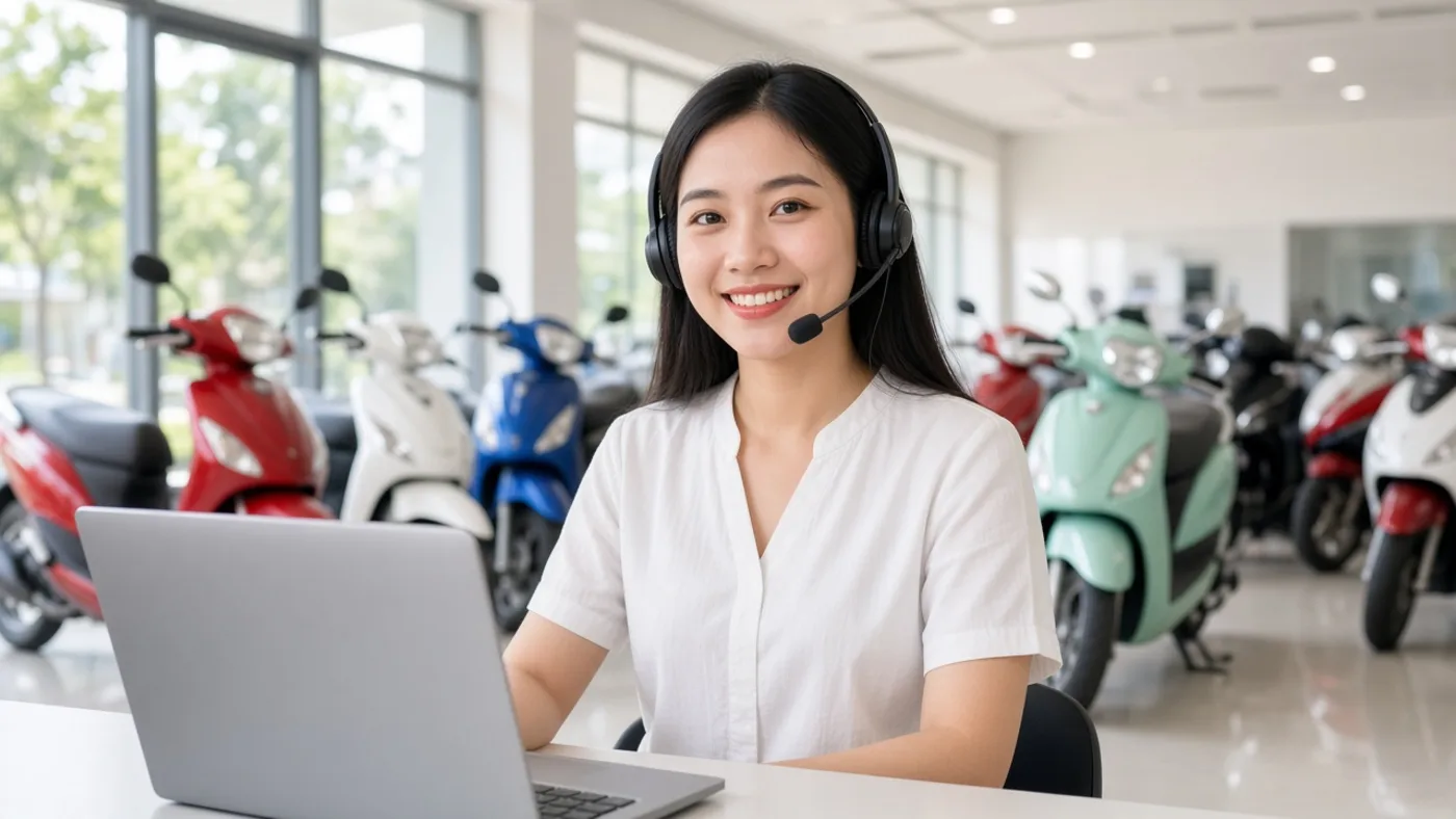 Nhân viên chăm sóc khách hàng telesales xe máy xe điện tại Bình Dương – Luân Thành Công