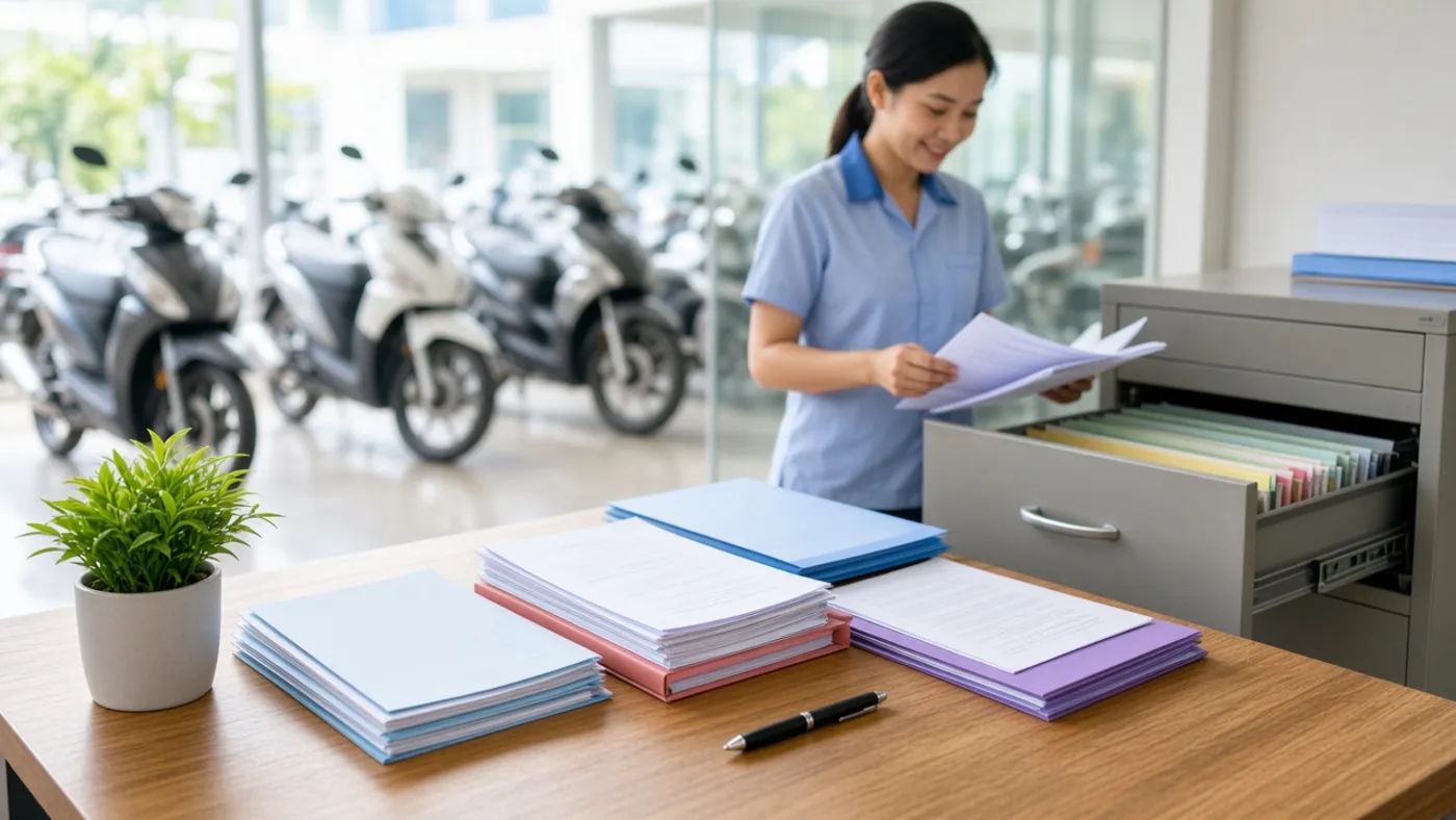 Hồ sơ giấy tờ ngăn nắp – Luân Thành Công Bình Dương