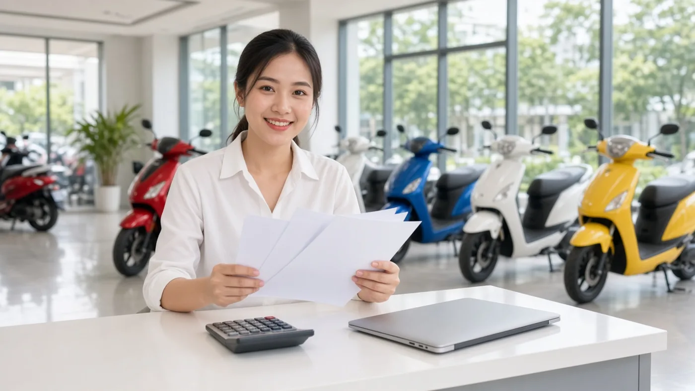 Kế toán mới vào làm tại cửa hàng xe máy – Luân Thành Công Bình Dương