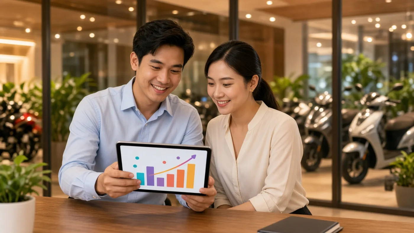Thu nhập kế toán bán hàng xe máy xe điện – Luân Thành Công Bình Dương