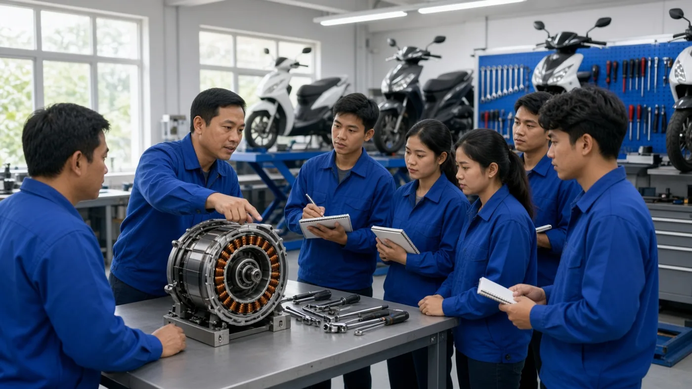 Đào tạo kỹ thuật xe điện – Luân Thành Công Bình Dương