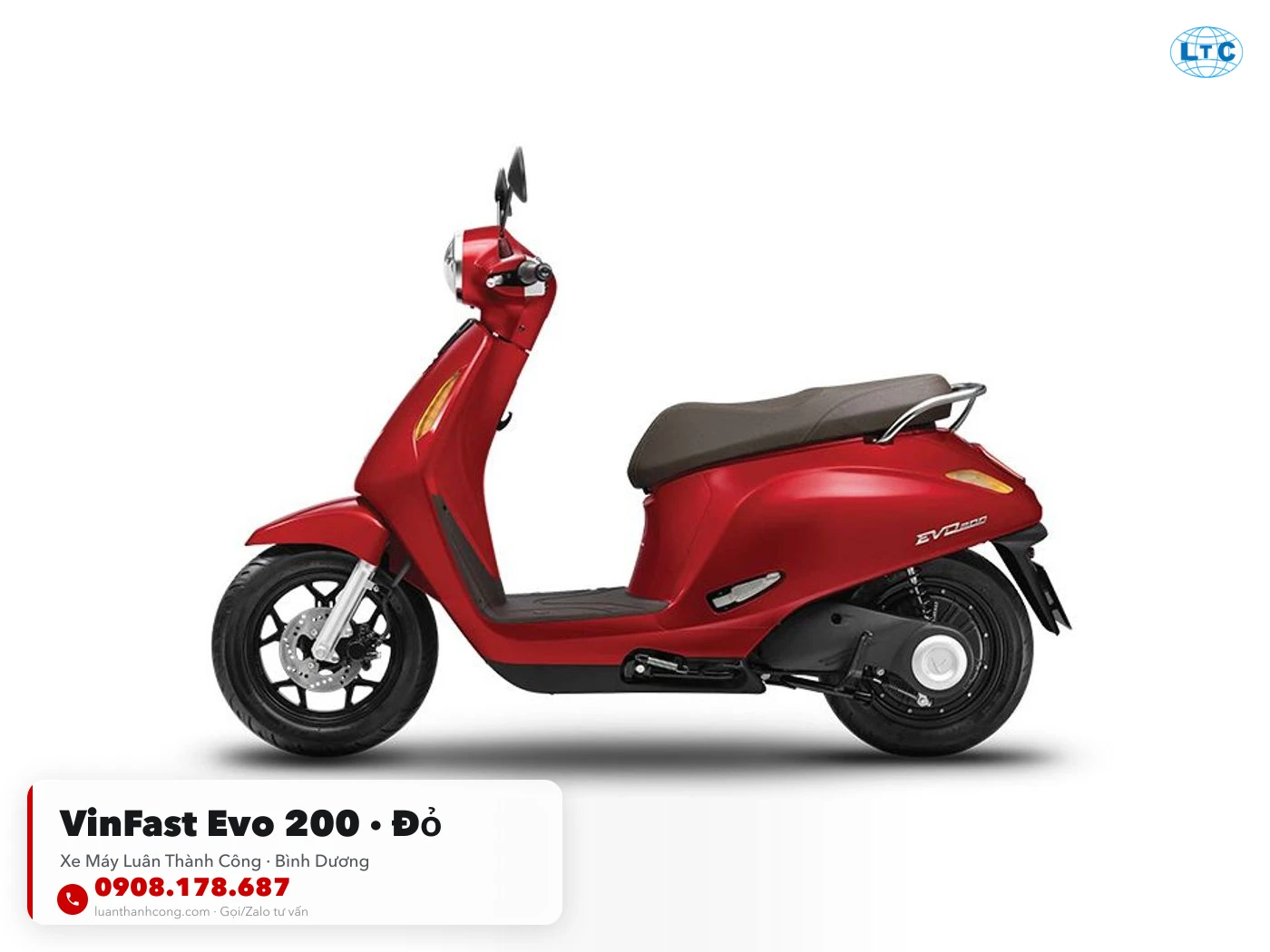 VinFast Evo 200 màu Đỏ tại Bình Dương – Xe Máy Luân Thành Công