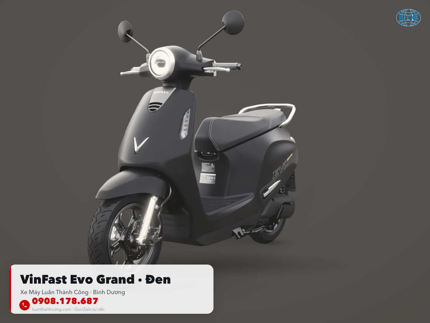 VinFast Evo Grand màu Bạc Đen tại Bình Dương – Xe Máy Luân Thành Công