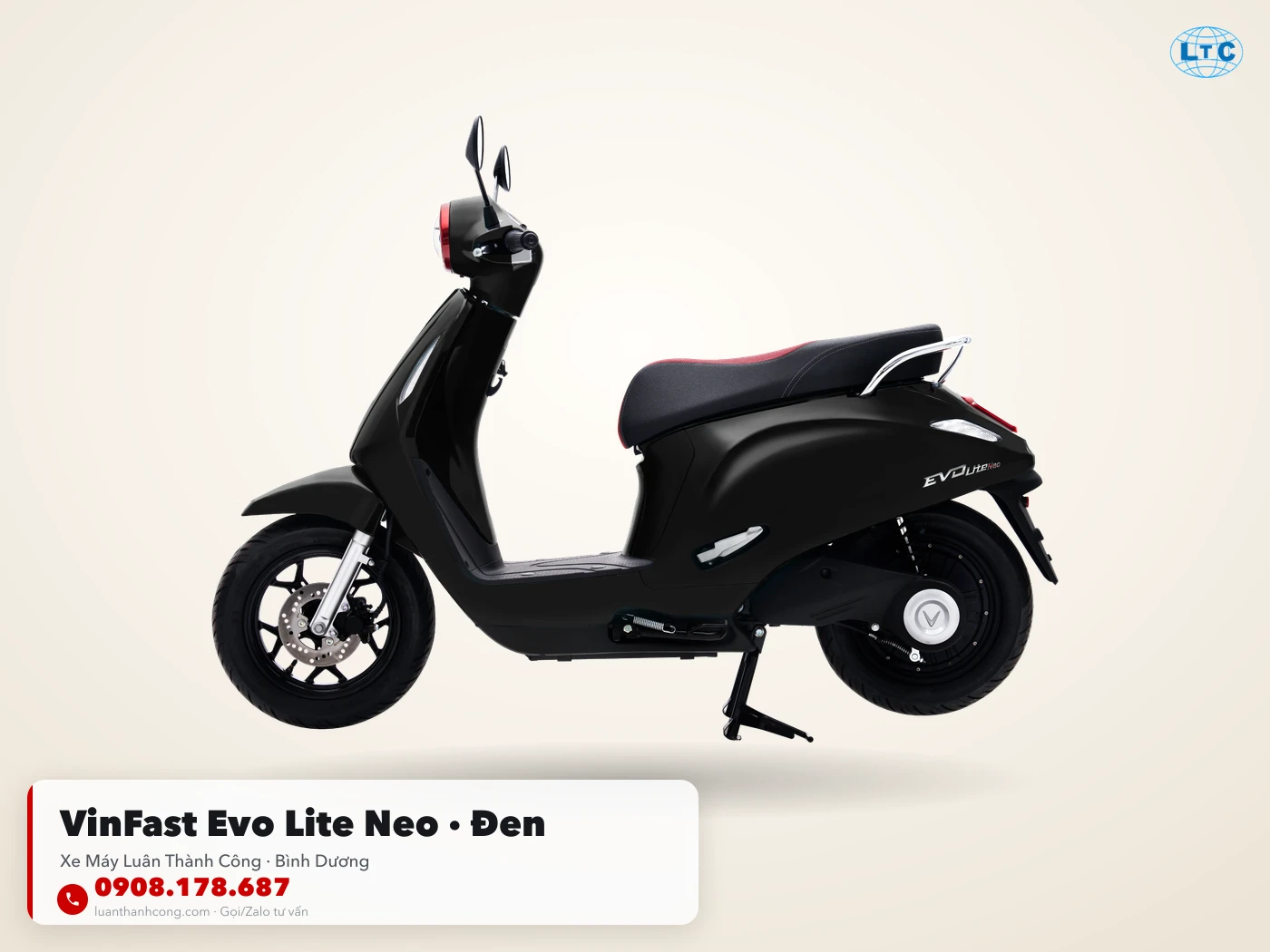 VinFast Evo Lite Neo màu Bạc Đen tại Bình Dương – Xe Máy Luân Thành Công