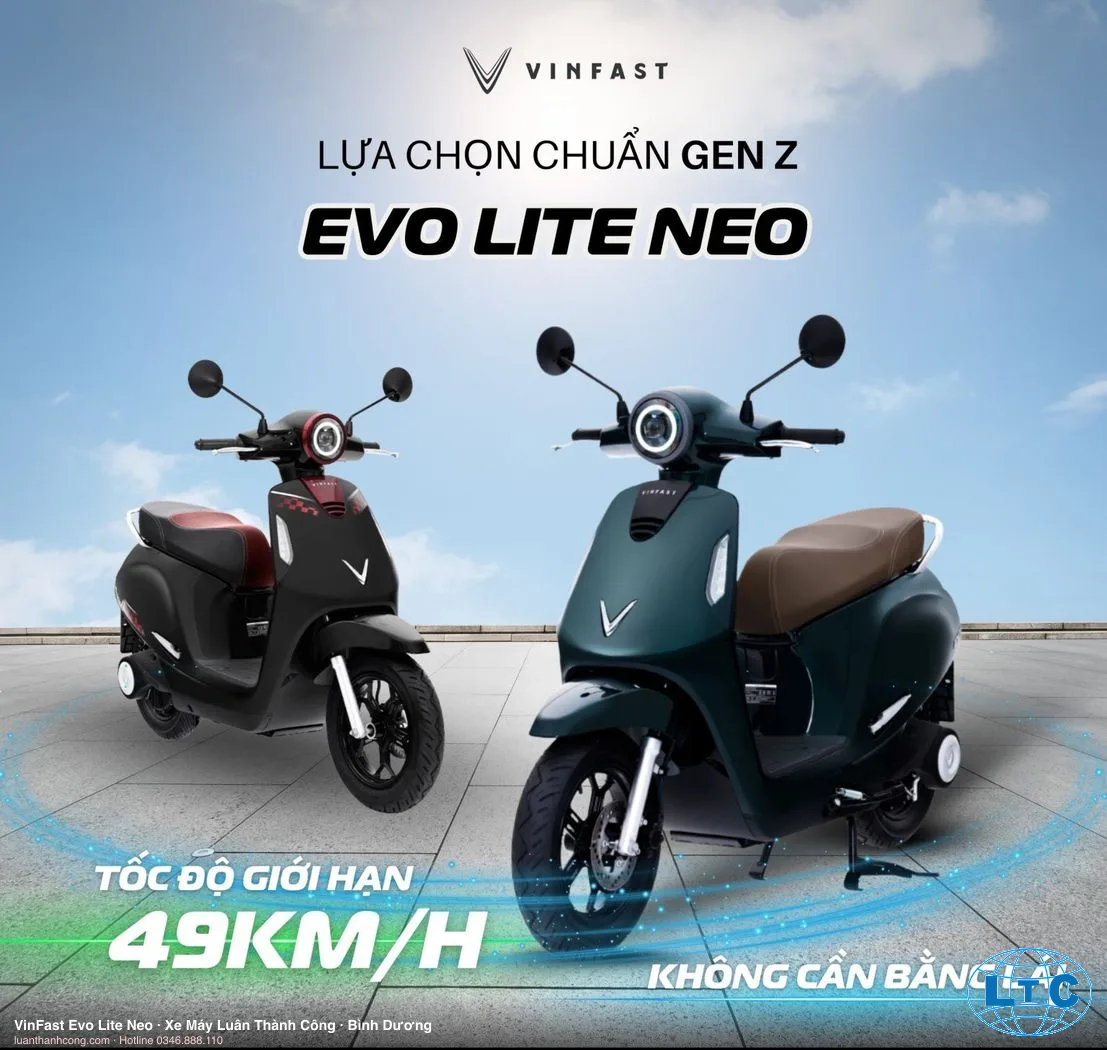 VinFast Evo Lite Neo Xe điện chính hãng tại Bình Dương – Xe Máy Luân Thành Công