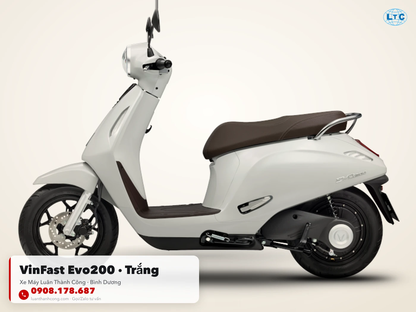 VinFast Evo200 màu Trắng tại Bình Dương – Xe Máy Luân Thành Công