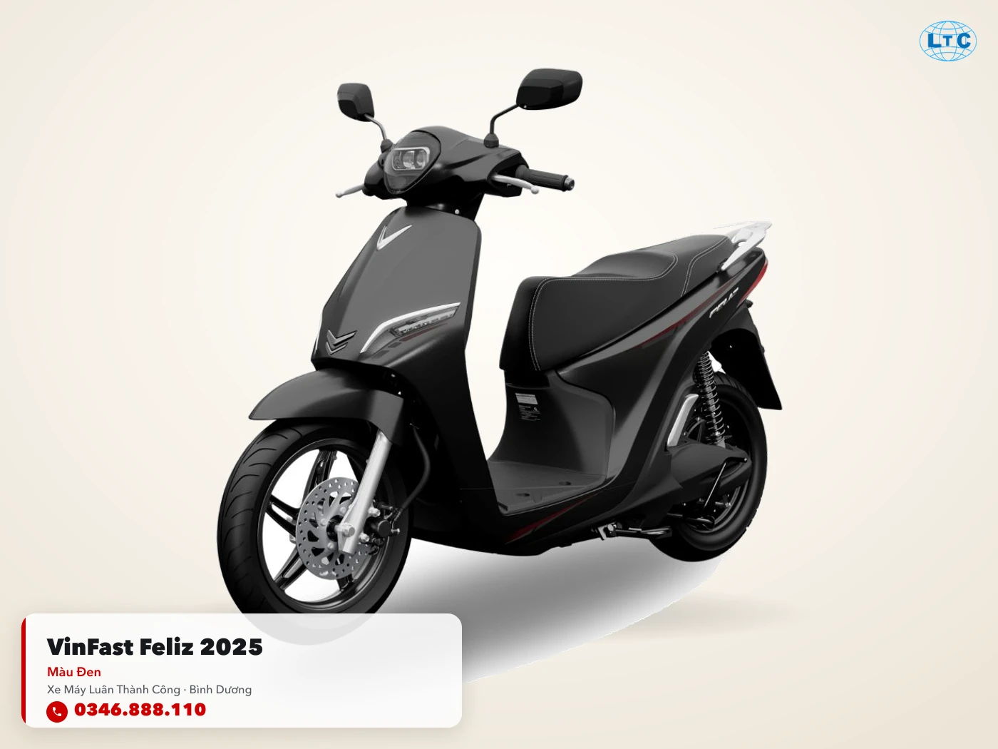 VinFast Feliz 2025 màu Đen tại Bình Dương – Xe Máy Luân Thành Công