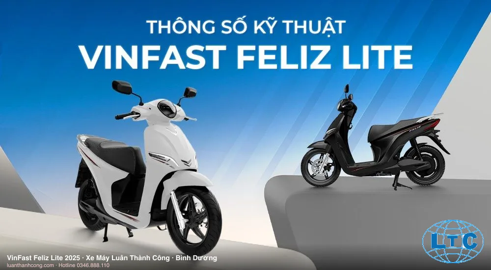 VinFast Feliz Lite 2025 Xe điện chính hãng tại Bình Dương – Xe Máy Luân Thành Công