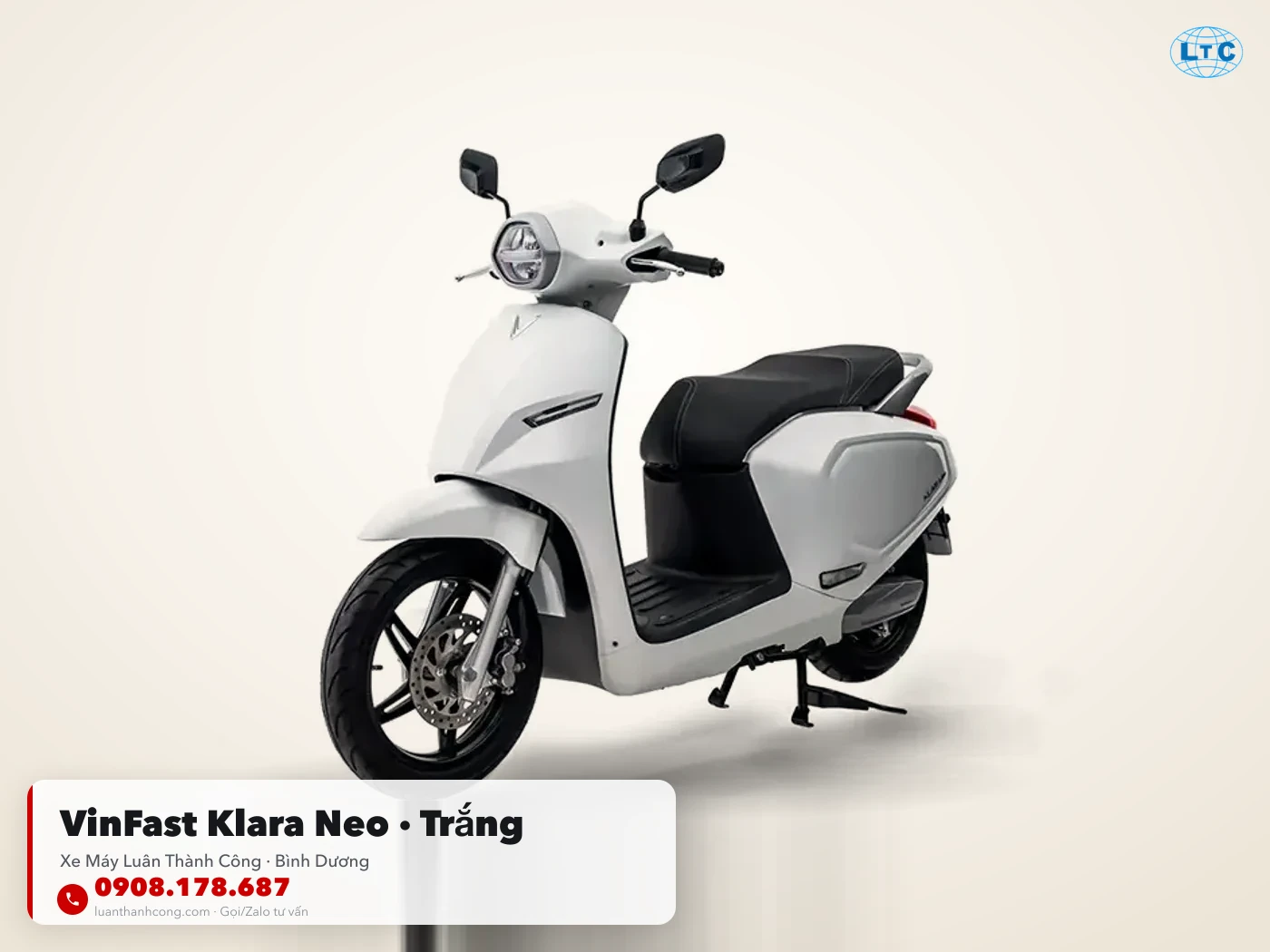 VinFast Klara Neo màu Trắng tại Bình Dương – Xe Máy Luân Thành Công