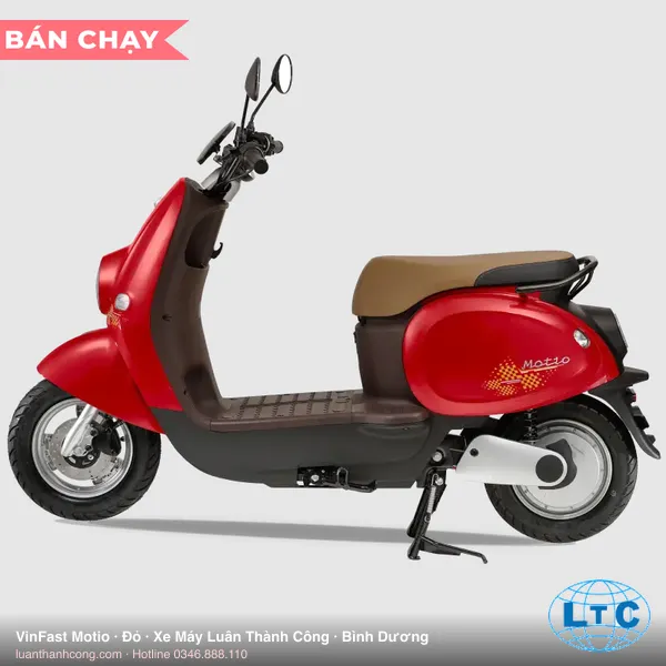VinFast Motio màu đỏ tại Bình Dương