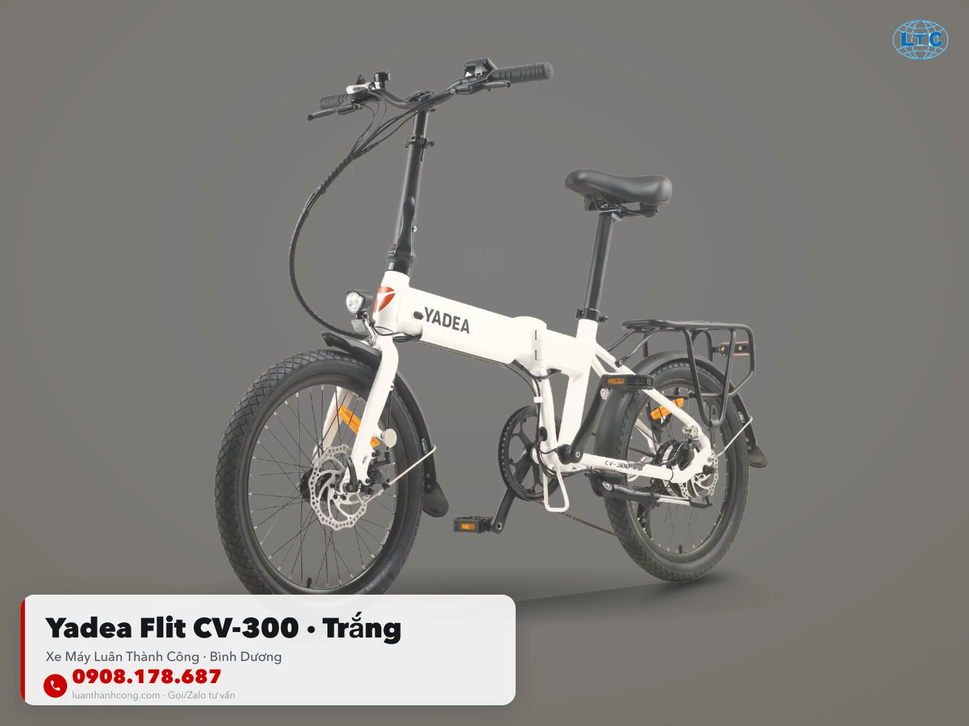 Yadea Flit CV 300 màu trắng tại Bình Dương