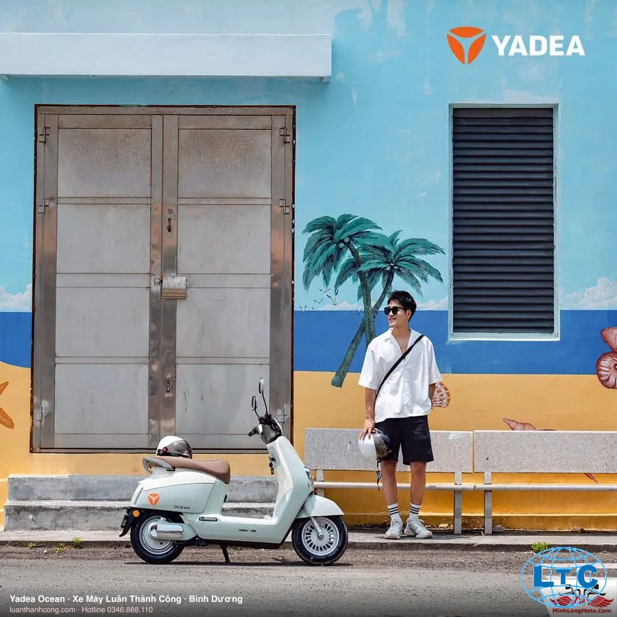 Yadea Ocean góc nhìn nghiêng tại Bình Dương