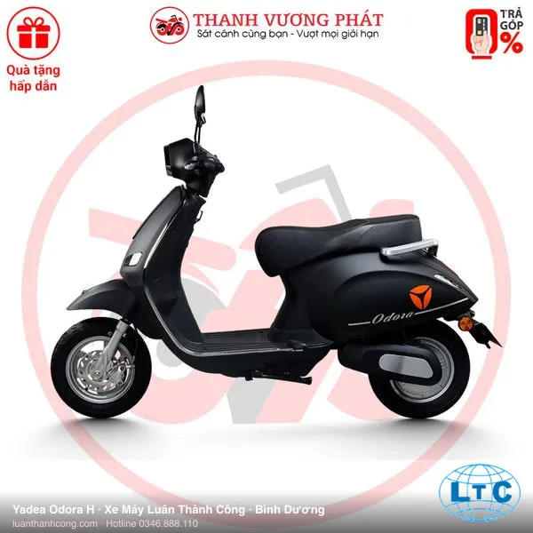 Yadea Odora H góc nhìn nghiêng tại Bình Dương